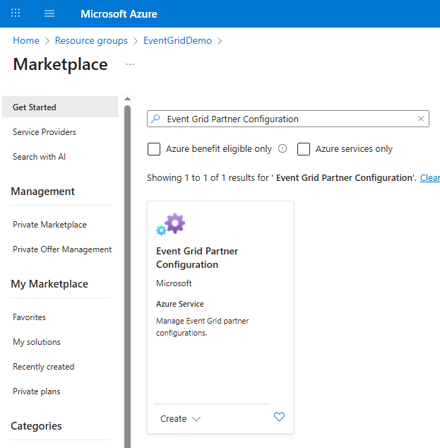 Add Event Grid Partner Configuration as an Azure Resource Preview Image